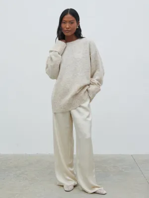 Nina Knit Jumper - Beige Marl