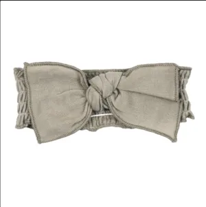 Organic Muslin Smocked Headband - Fawn