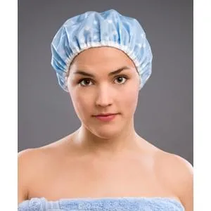 Pack OF 6 Waterproof Reusable Shower Caps - COLORFUL DESIGNS