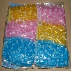 Pack OF 6 Waterproof Reusable Shower Caps - COLORFUL DESIGNS