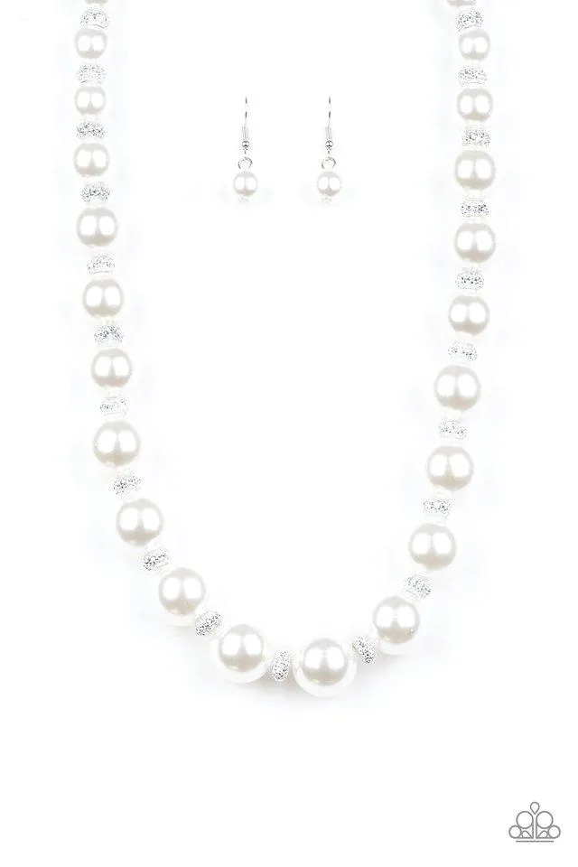 Paparazzi Necklace ~ Uptown Heiress - White