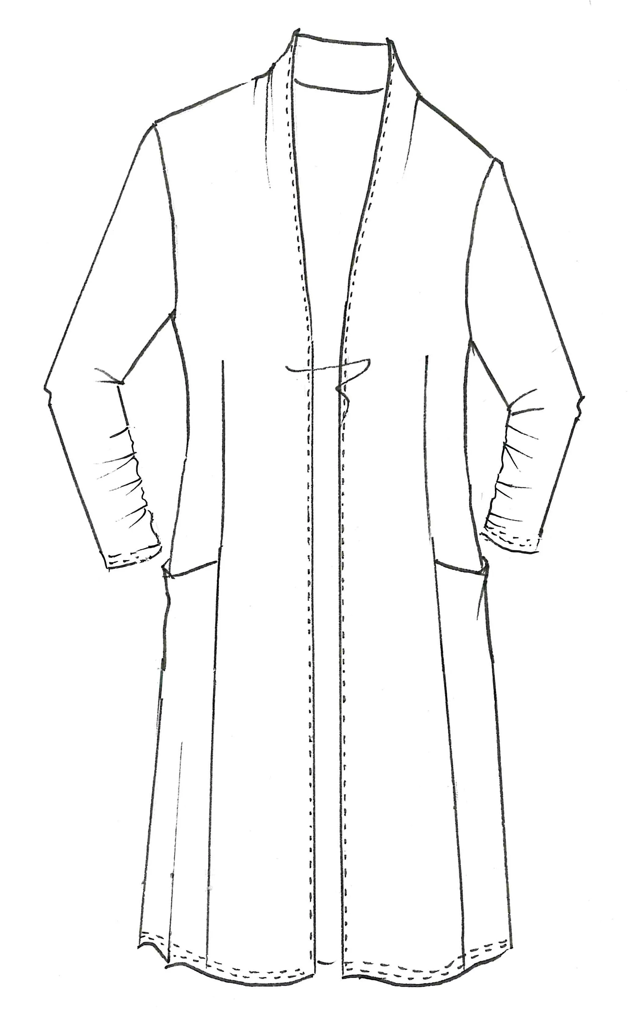 Paula Ryan Long Shrug - Cobalt Blue