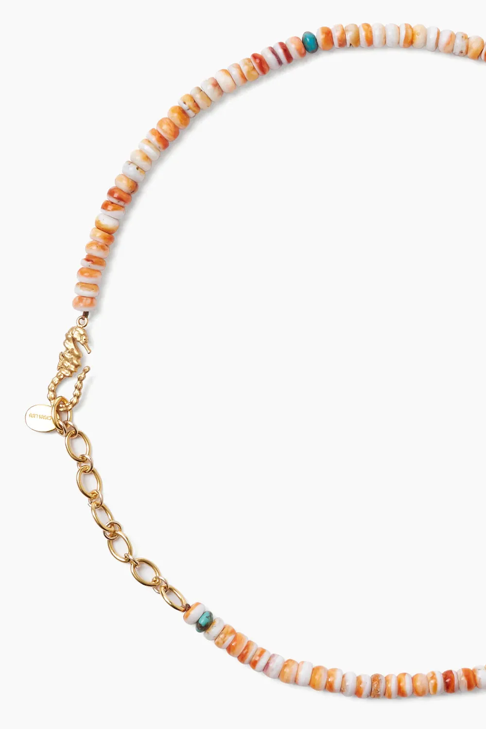 Pink Mix Seahorse Necklace