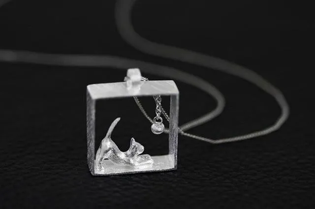 Playful Kitten Necklace