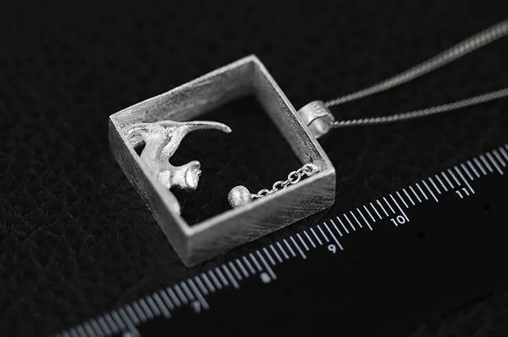 Playful Kitten Necklace