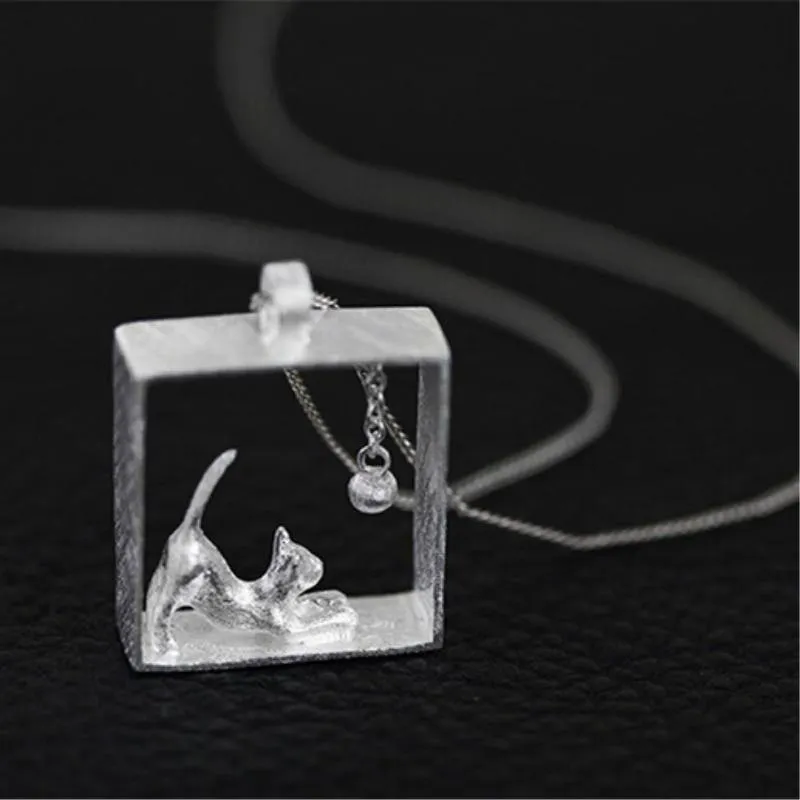 Playful Kitten Necklace