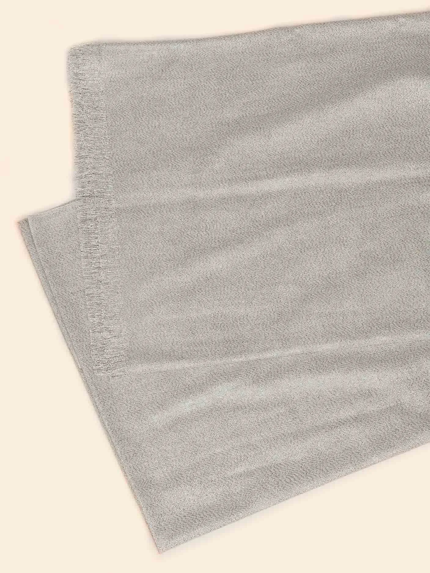 Shimmer Viscose Scarf - Silver