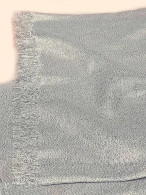 Shimmer Viscose Scarf - Silver