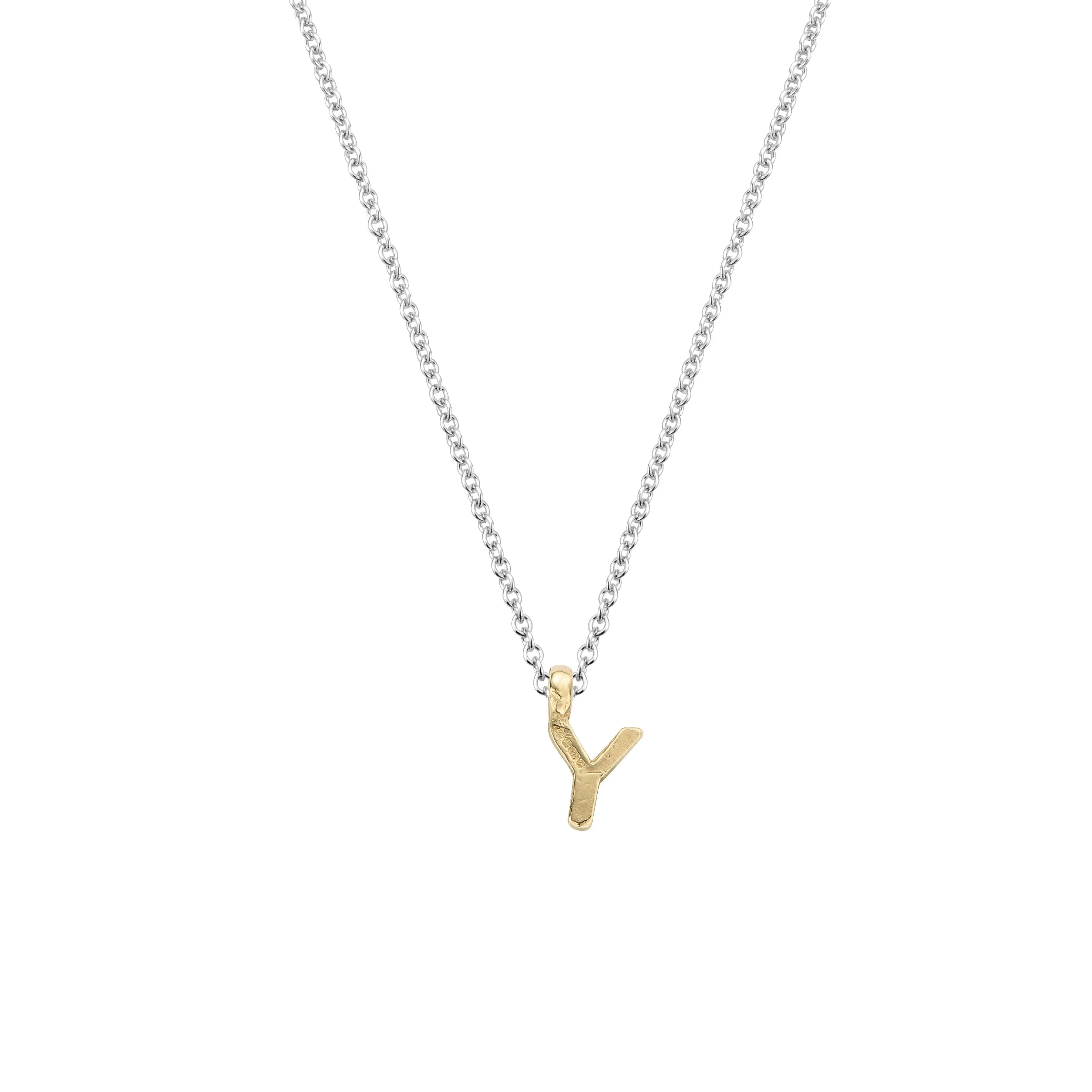 Silver & Gold Mini Alphabet Necklace