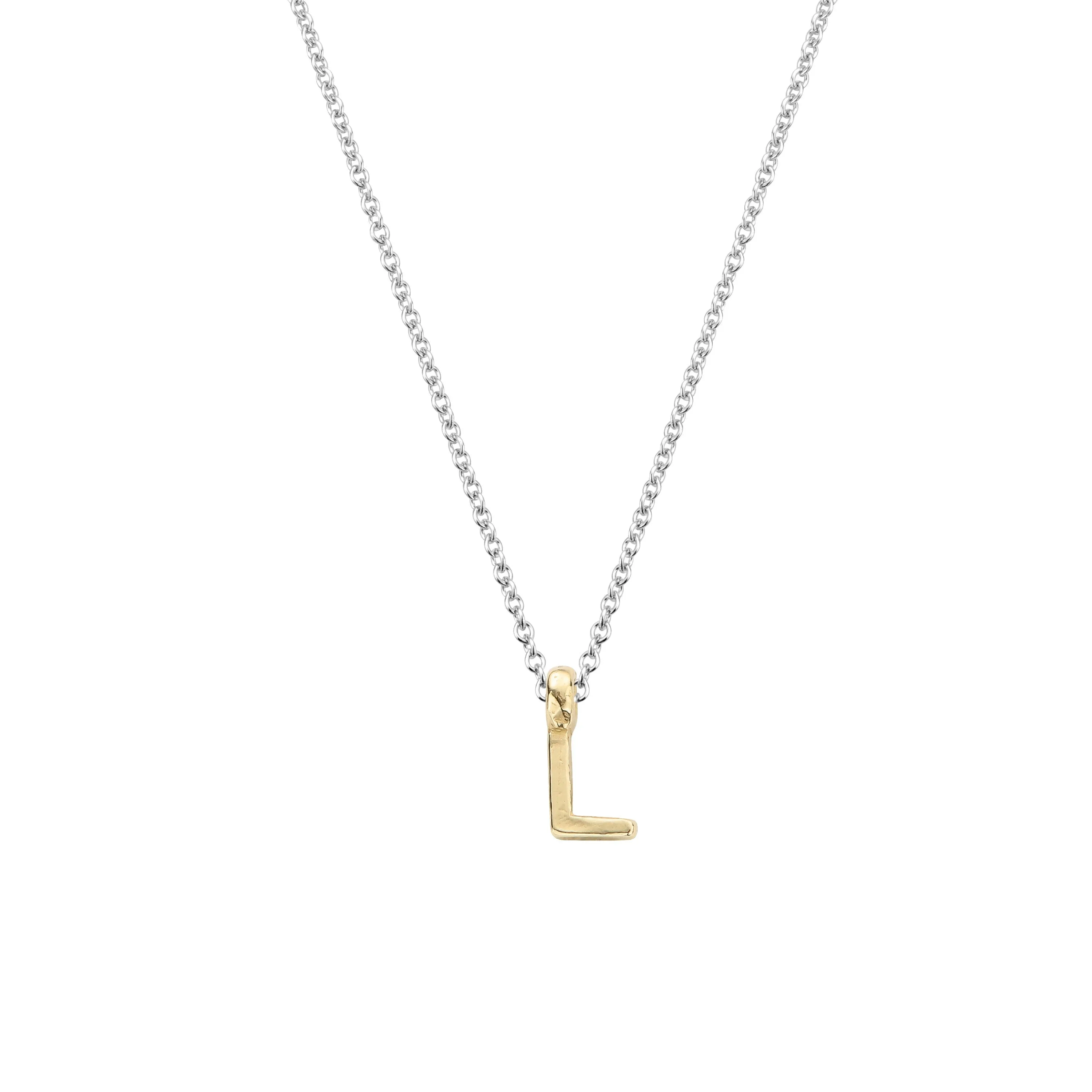 Silver & Gold Mini Alphabet Necklace