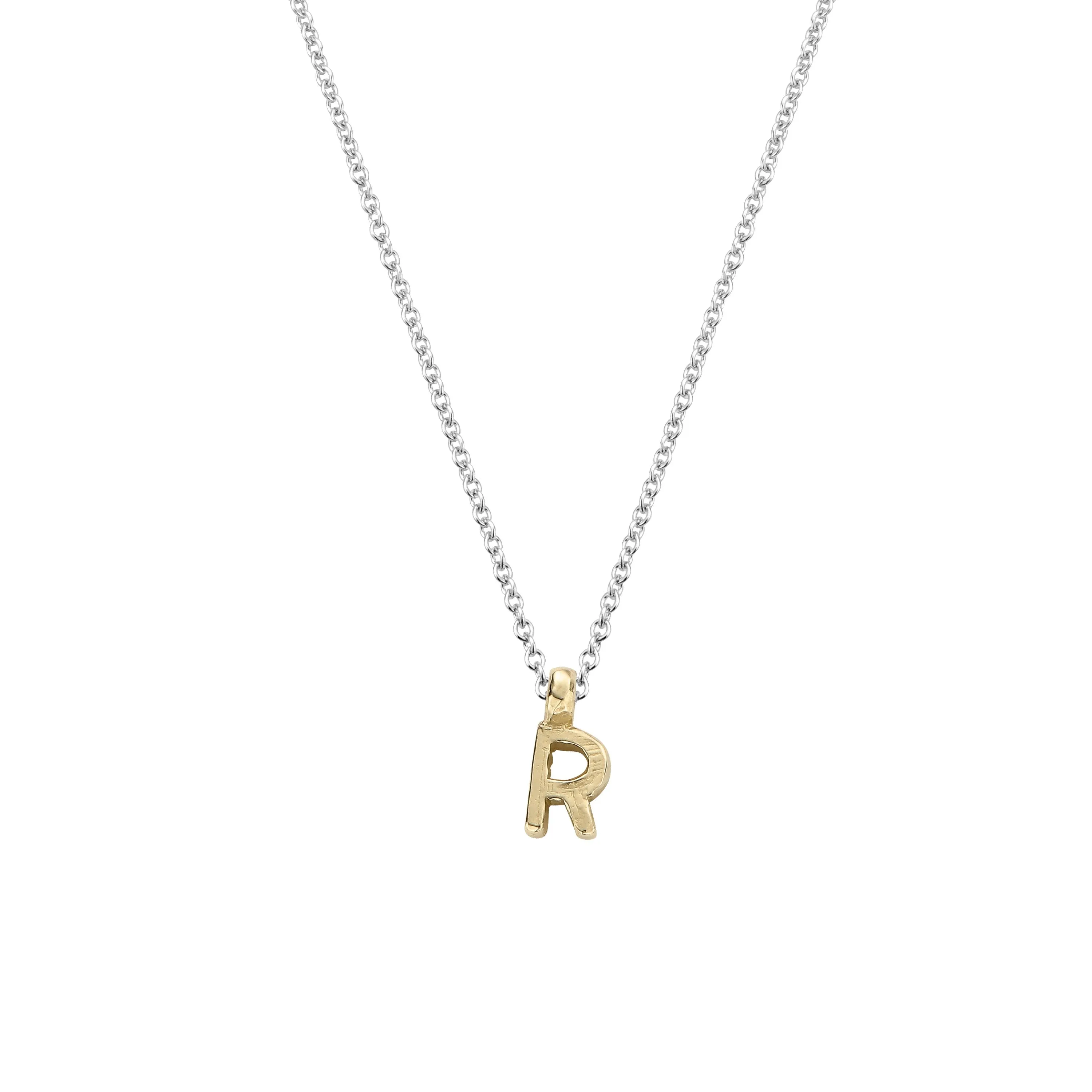 Silver & Gold Mini Alphabet Necklace