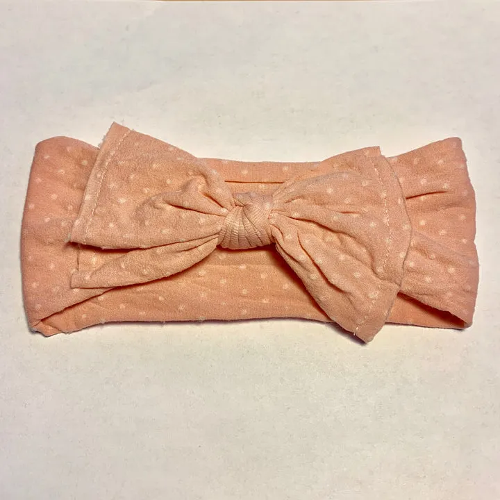 Sugar   Maple Baby Classic Bow Headband Dots