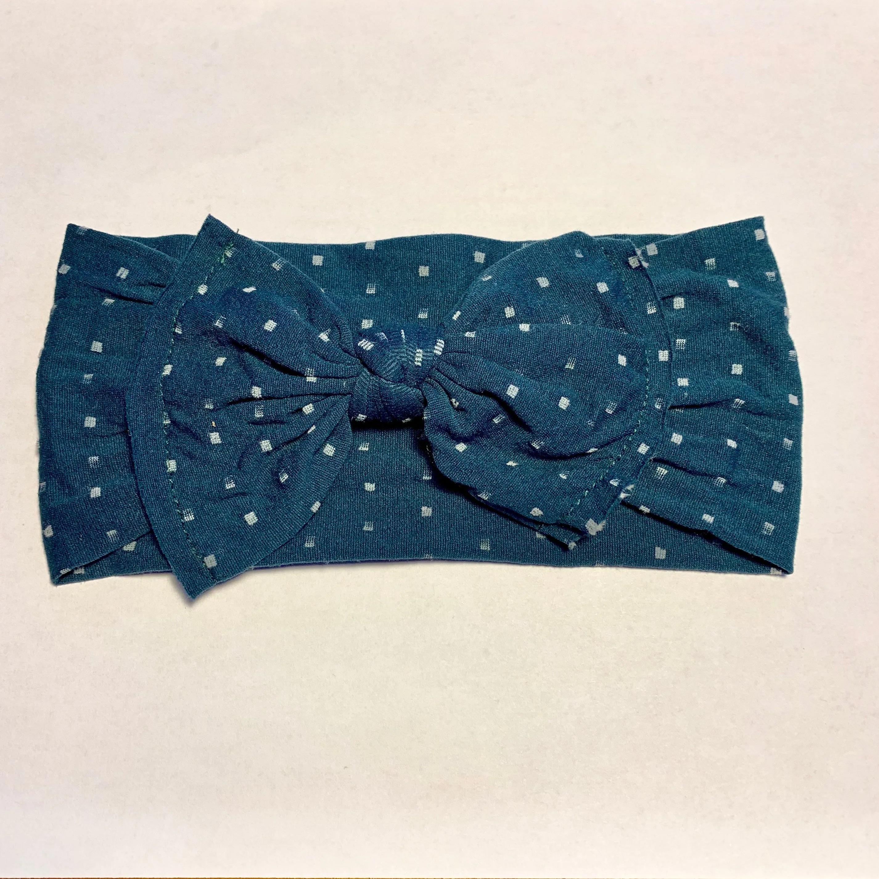 Sugar   Maple Baby Classic Bow Headband Dots