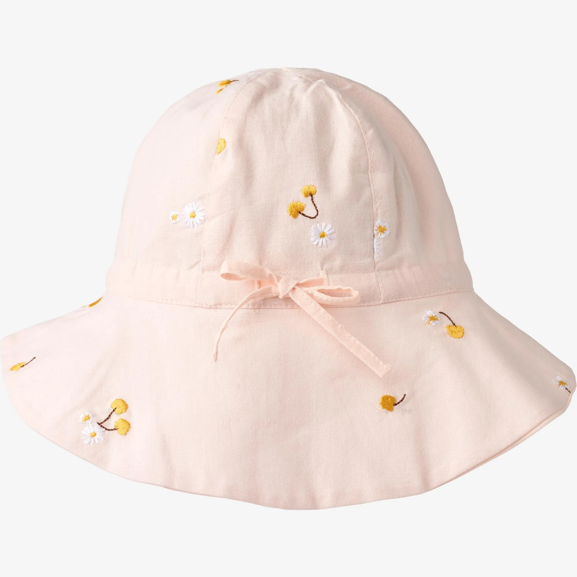 Sun Hat Chloé - powder yellow cherries
