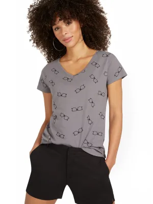 Sunglasses V-Neck Perfect Tee