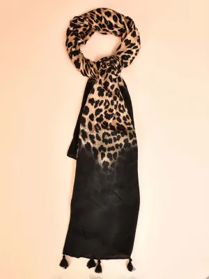 Tassel Printed Viscose Scarf