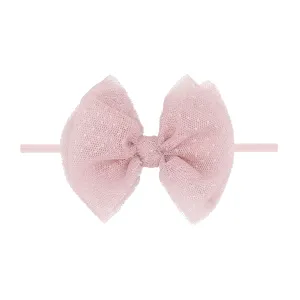 TULLE FAB® SKINNY: antique pink dot