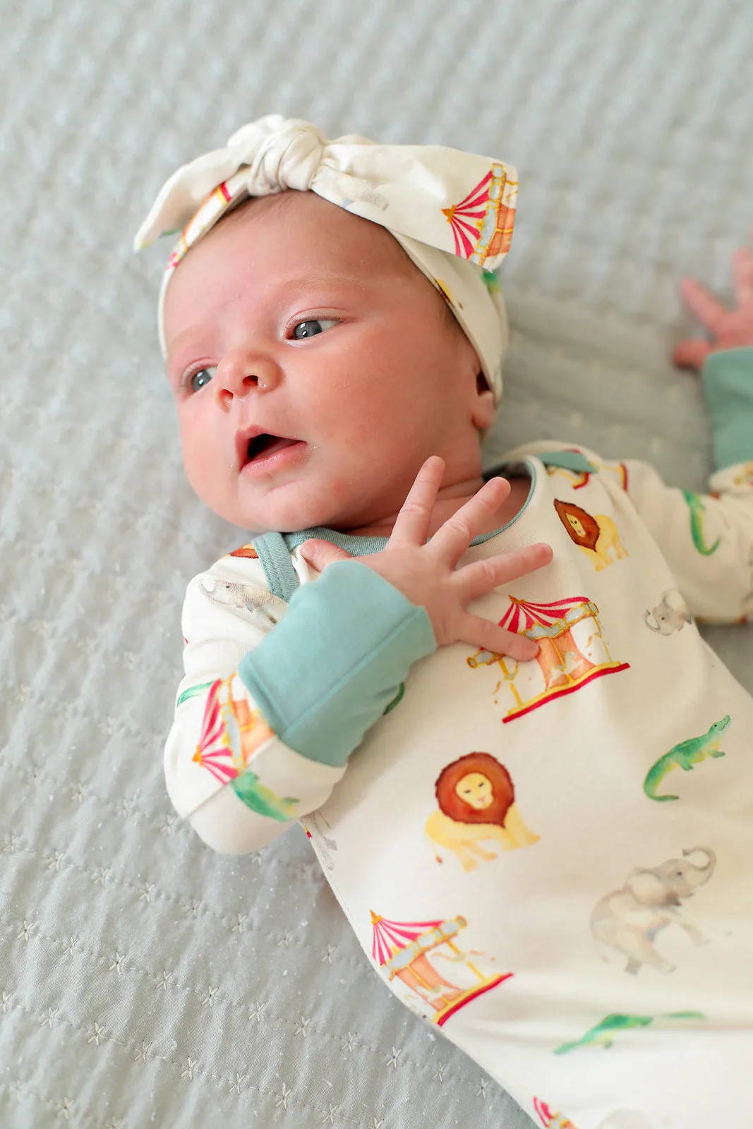 Under The Big Top Bamboo Bow Headband