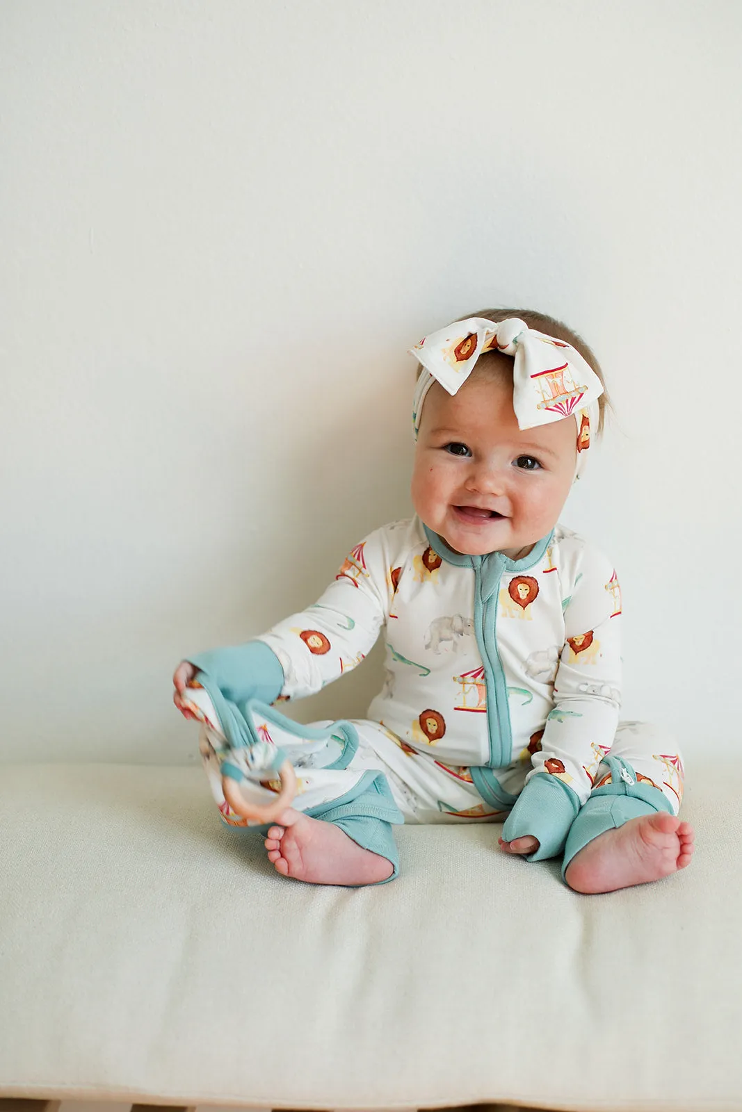 Under The Big Top Bamboo Bow Headband