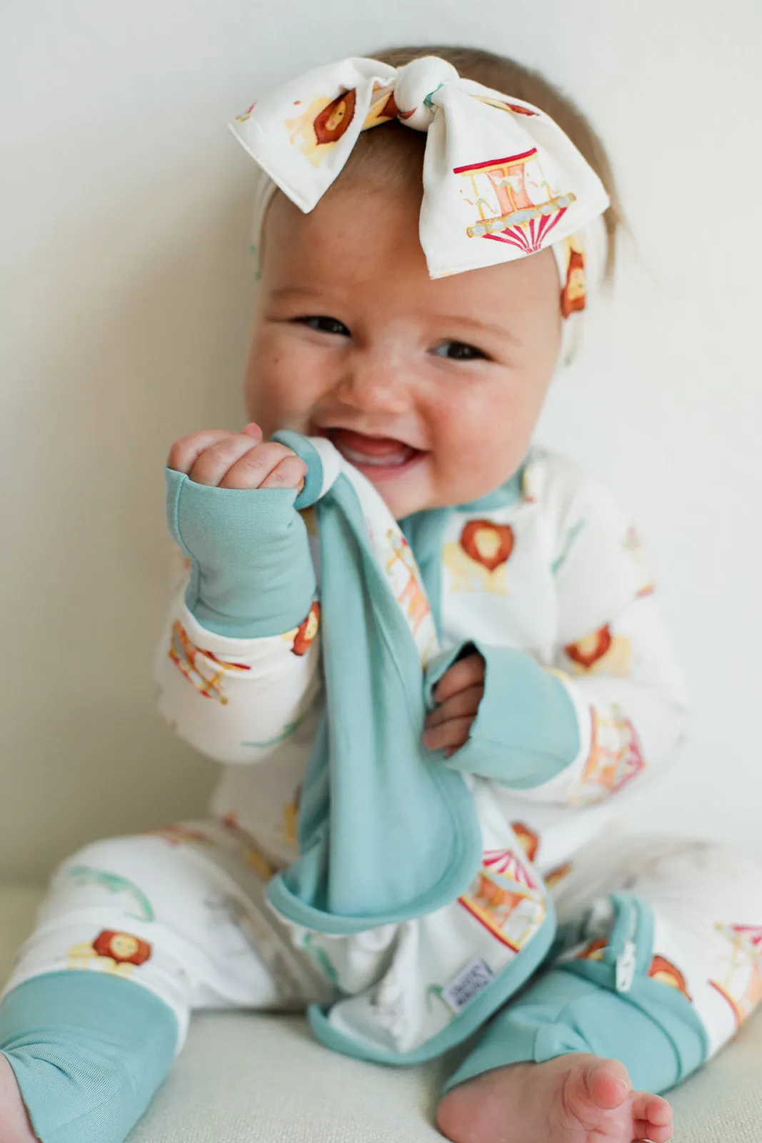 Under The Big Top Bamboo Bow Headband