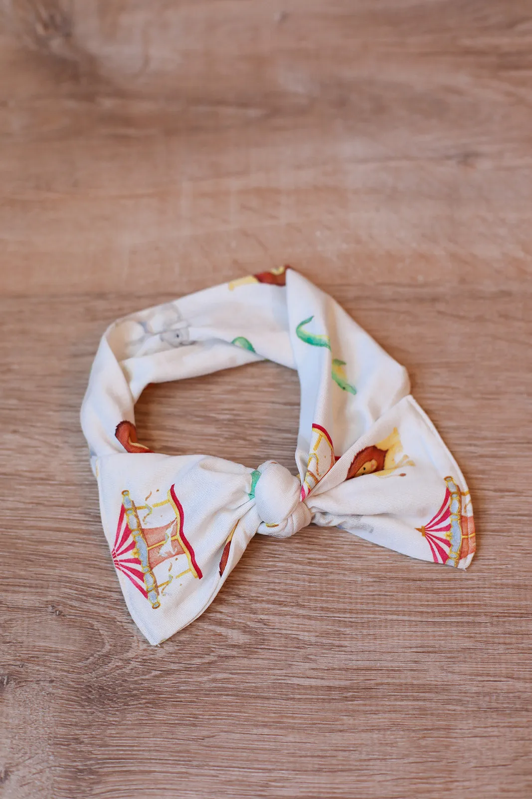 Under The Big Top Bamboo Bow Headband