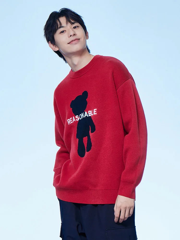 Unisex gray crew neck sweater