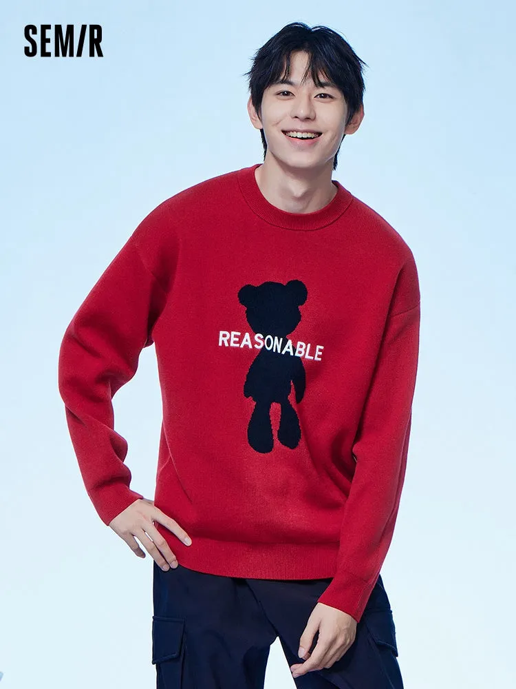 Unisex gray crew neck sweater