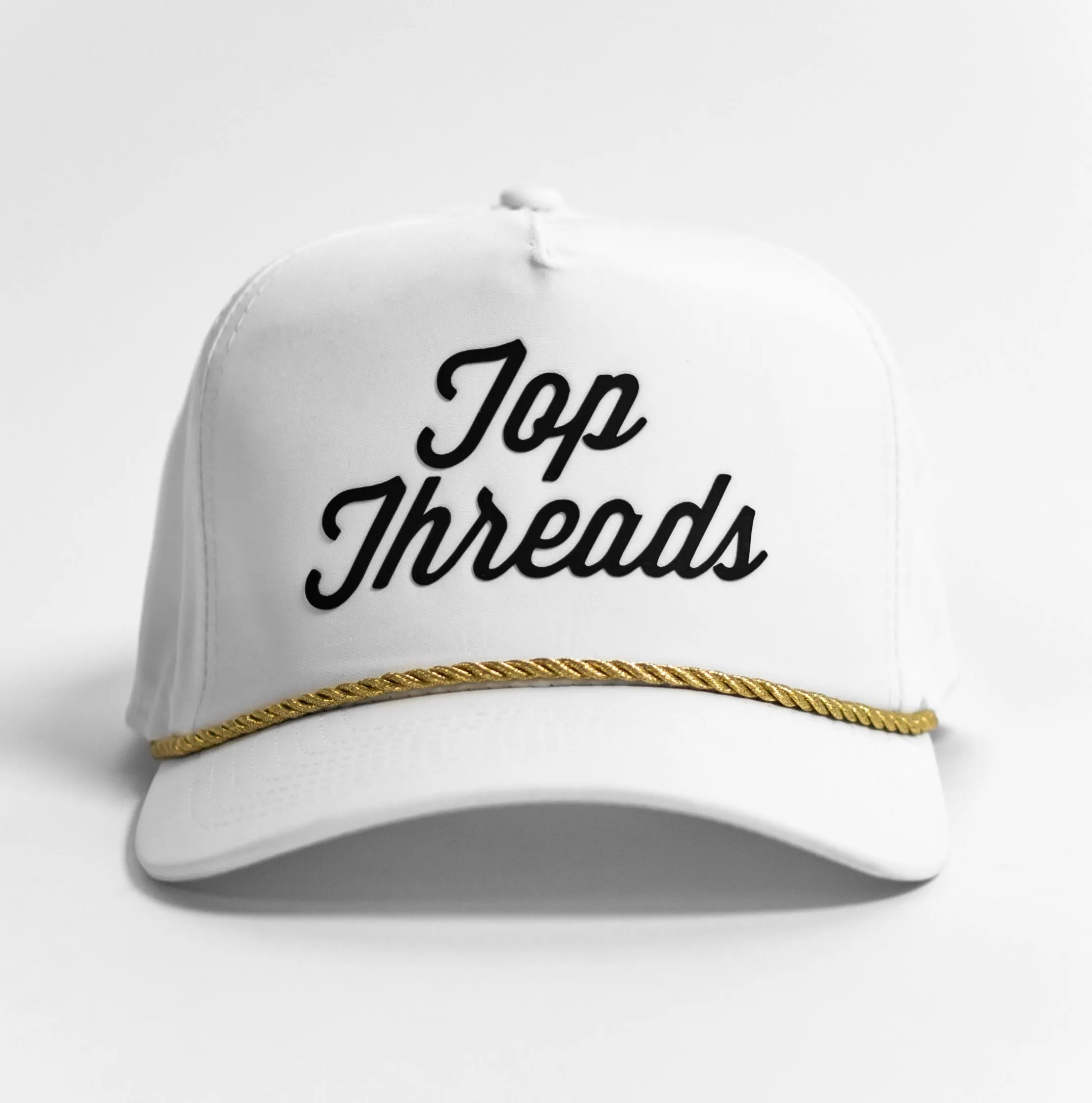 Wedge 5 Panel Cap - White Gold
