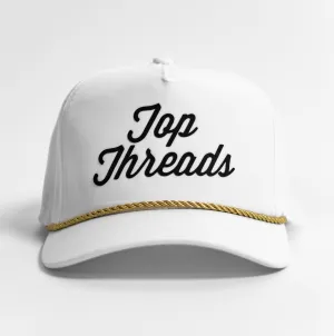 Wedge 5 Panel Cap - White Gold
