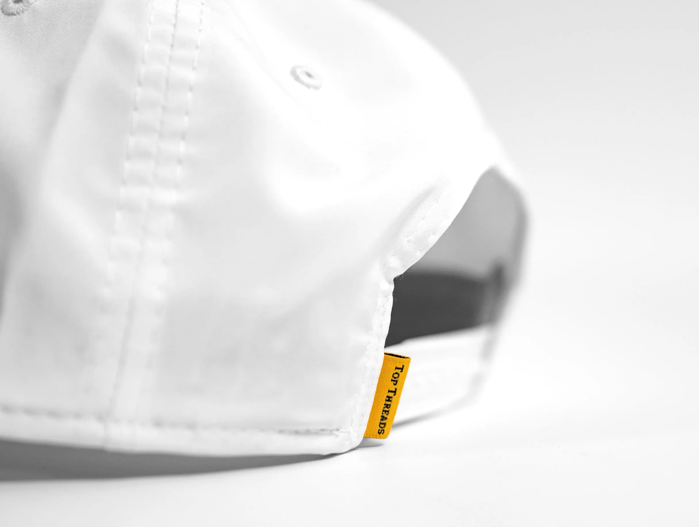 Wedge 5 Panel Cap - White Gold