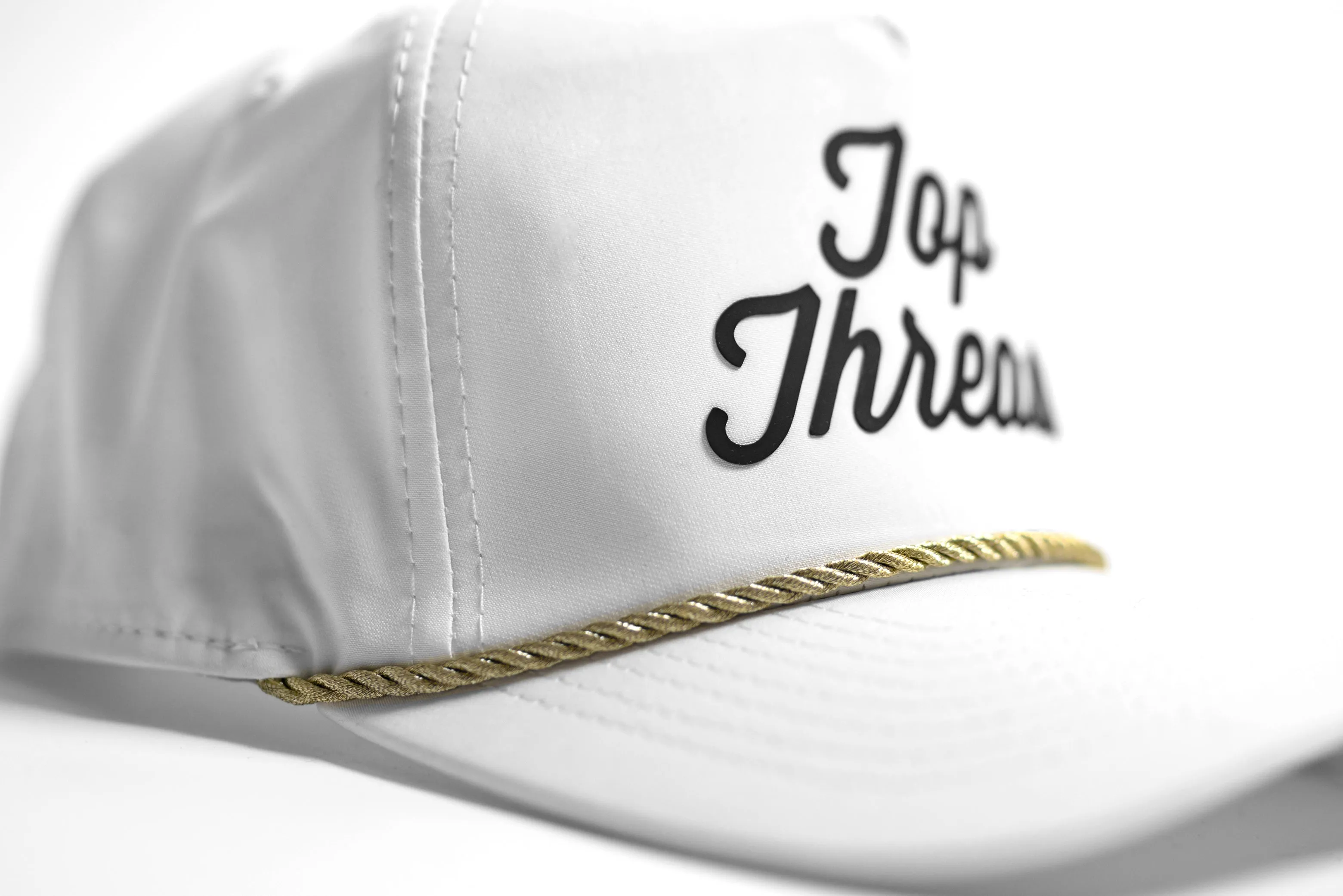 Wedge 5 Panel Cap - White Gold