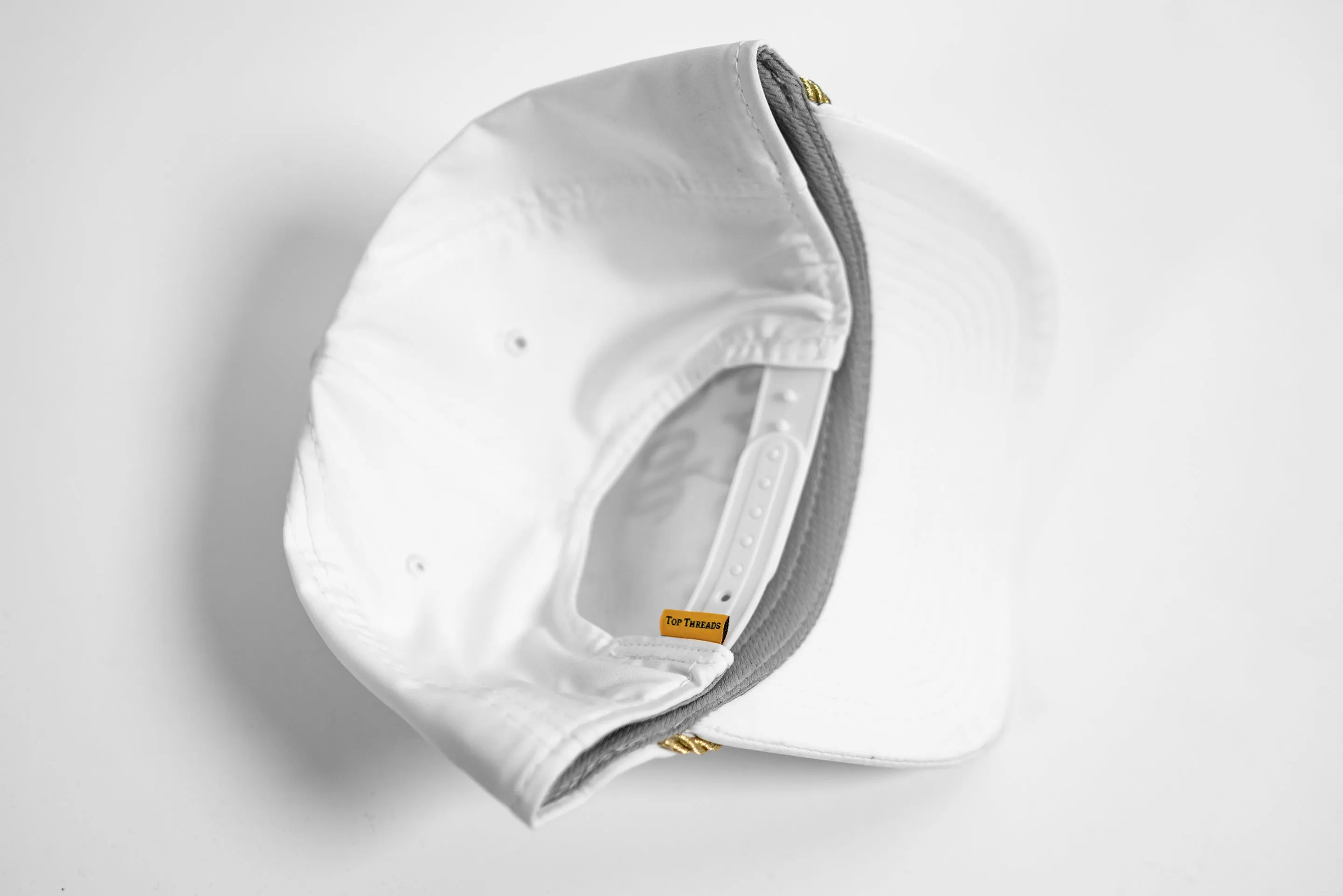 Wedge 5 Panel Cap - White Gold