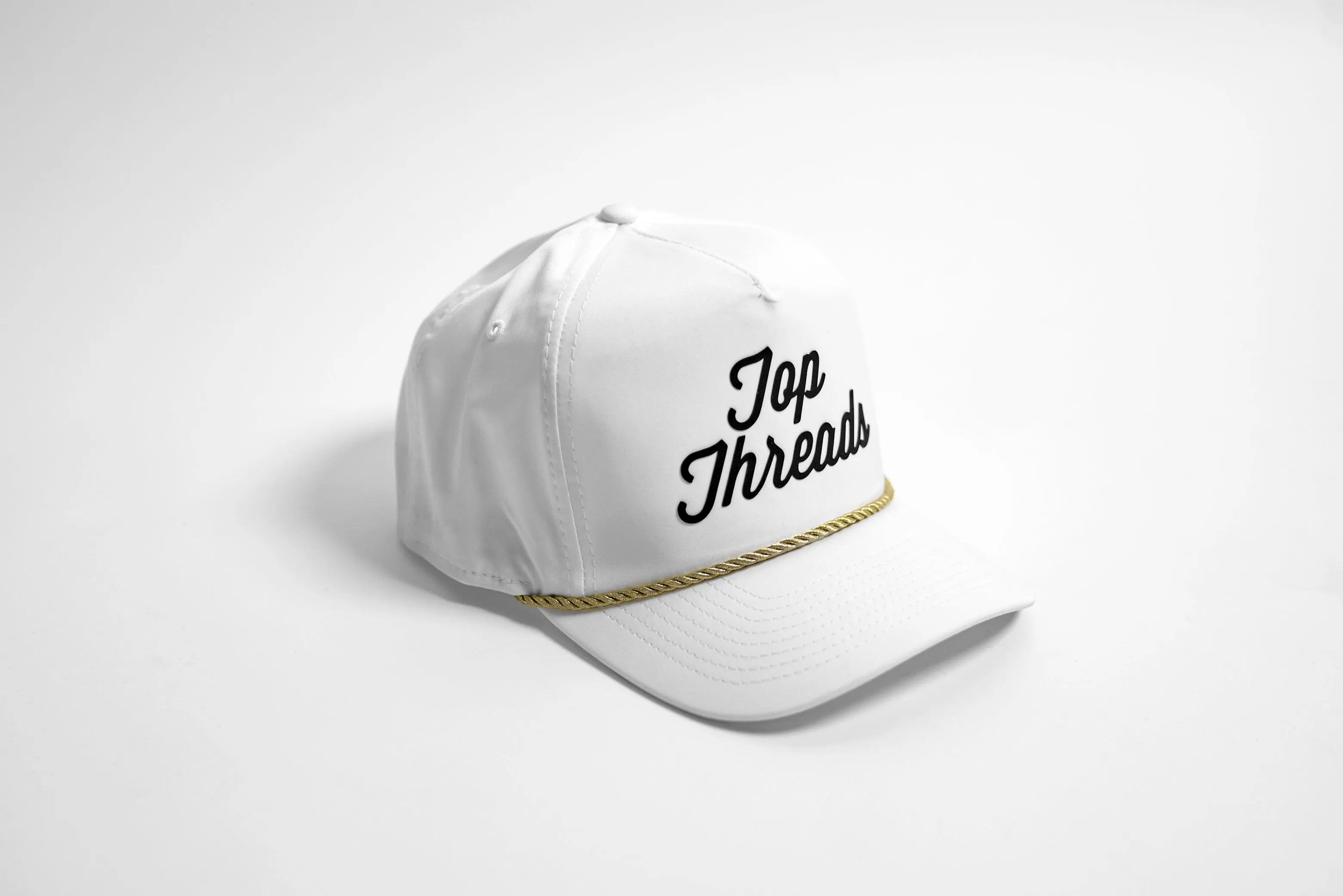Wedge 5 Panel Cap - White Gold